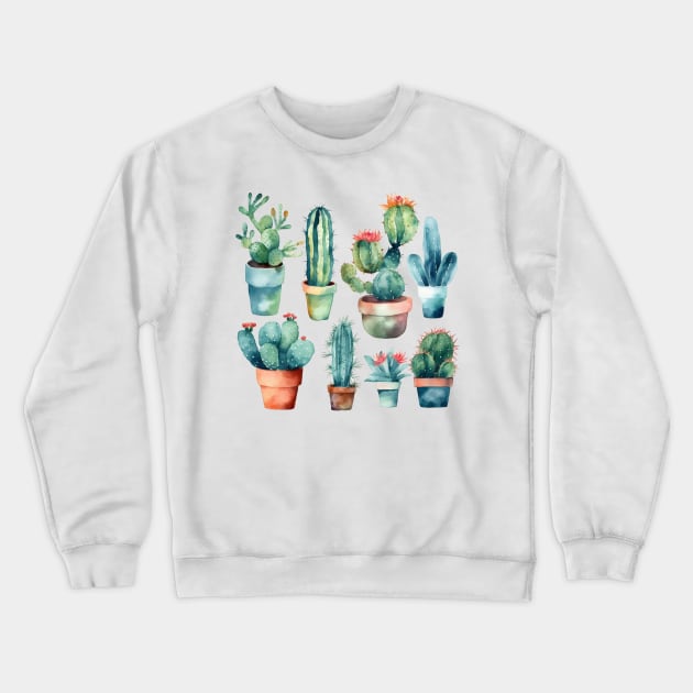 Cactus addict Crewneck Sweatshirt by Xinoni